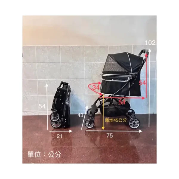 【宅配免運】超mini摺疊寵物推車：圖片 8